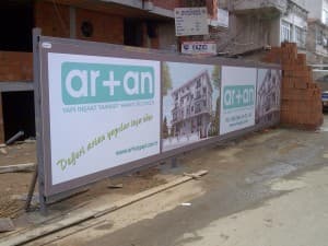 Artan Yapı İnşaat Tabelası