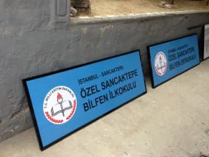 Özel Sancaktepe Bilfen İlkokulu Tabelası
