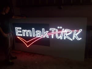 Emlak Türk Led Tabela