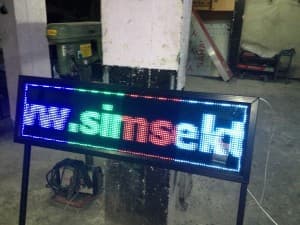 Kayan Yazı Led Tabela