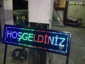 Kayan Yazı Led Tabela