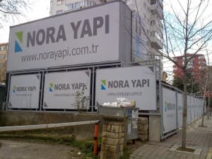 Nora Yapı Işıksız Vinil Tabela