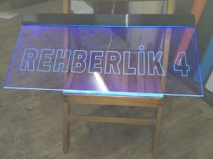 Rehberlik Gravür Tabela