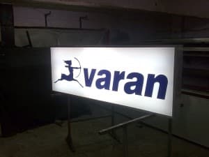 Varan Işıklı Vinil Tabela